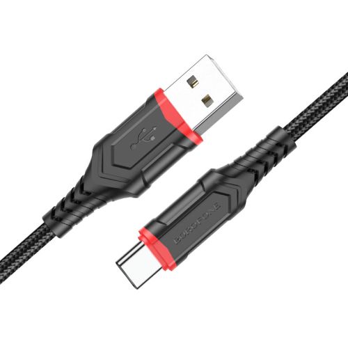 Кабель USB Type-C BOROFONE BX67 3.0A 1м черный оптом, в розницу Центр Компаньон фото 3