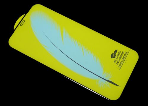 Защитное стекло для iPhone 12 Pro Max 11D FULL GLUE (Перо) пакет черный - фото фото 3