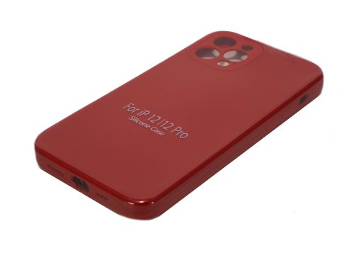 Чехол-накладка для iPhone 12 Pro VEGLAS SILICONE CASE NL Защита камеры красная (14) оптом, в розницу Центр Компаньон фото 2