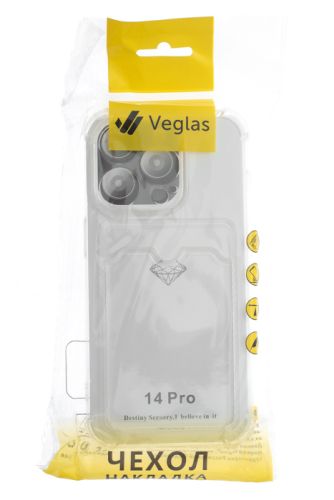 Чехол-накладка для iPhone 14 Pro VEGLAS Air Pocket прозрачный оптом, в розницу Центр Компаньон фото 4