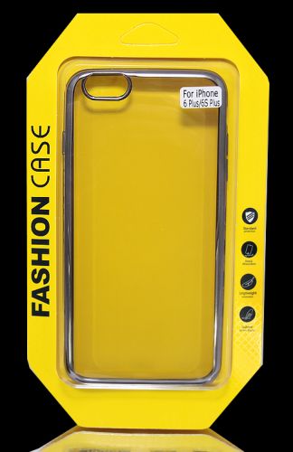 Чехол-накладка для iPhone 6/6S Plus  РАМКА TPU графит оптом, в розницу Центр Компаньон фото 3