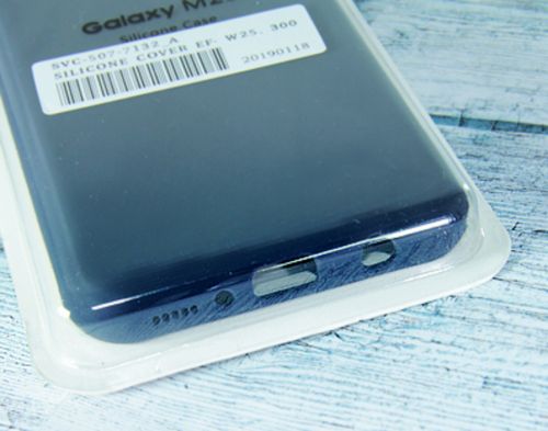 Чехол-накладка для Samsung M20 SILICONE CASE закрытый темно-синий - оптовая продажа фото 2 Чехол-накладка для Samsung M20 SILICONE CASE закрытый темно-синий - фото фото 2
