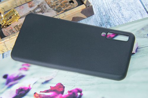 Чехол-накладка для Samsung A750F A7 2018 FASHION TPU матовый черный оптом, в розницу Центр Компаньон фото 3