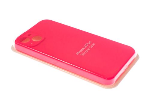 Чехол-накладка для iPhone 14 Plus SILICONE CASE Защита камеры глубокий розовый (47) оптом, в розницу Центр Компаньон фото 2