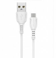 Кабель USB-Micro USB BOROFONE BX51 Triumph 2.4A 1м белый - фото