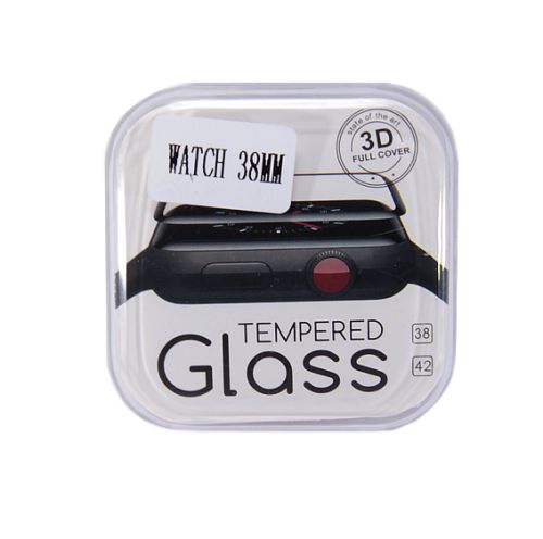 Защитное стекло для Apple Watch (38) 3D CURVED FULL GLUE коробка оптом, в розницу Центр Компаньон фото 3