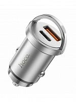 АЗУ TYPE-C HOCO NZ10 3.0A PD45W QC3.0 серебро - фото
