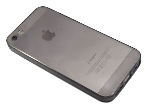 Чехол-накладка для iPhone 5G/5S FASHION TPU пакет черно-прозрачный оптом, в розницу Центр Компаньон фото 3