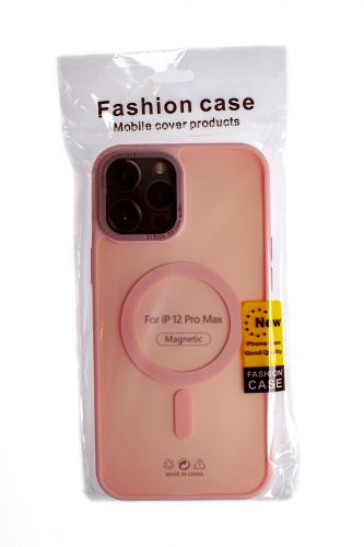 Чехол-накладка для iPhone 12 Pro Max VEGLAS Fog Magnetic розовый - оптовая продажа фото 6 Чехол-накладка для iPhone 12 Pro Max VEGLAS Fog Magnetic розовый - фото фото 6