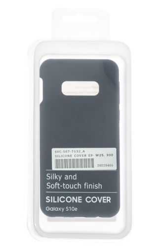 Чехол-накладка для Samsung G970 S10 E SILICONE CASE OP закрытый черный (3) оптом, в розницу Центр Компаньон фото 4