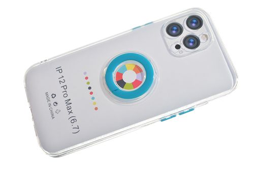 Чехол-накладка для iPhone 12 Pro Max NEW RING TPU голубой оптом, в розницу Центр Компаньон фото 3