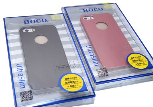 Чехол-накладка для iPhone 5/5S/SE HOCO LIGHT PC черный - фото фото 2