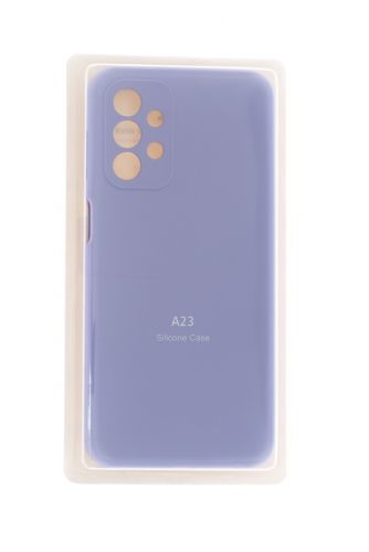 Чехол-накладка для Samsung A235F A23 VEGLAS SILICONE CASE закрытый сиреневый (13) оптом, в розницу Центр Компаньон