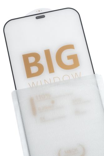 Защитное стекло для iPhone 12 Pro Max WOLF KING YOGA MASTER пакет черный оптом, в розницу Центр Компаньон фото 3