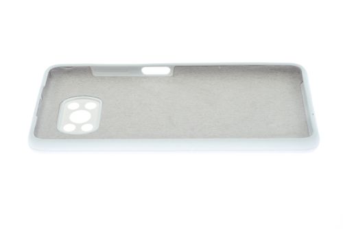 Чехол-накладка для XIAOMI Poco X3 NFC SILICONE CASE OP закрытый белый (9) оптом, в розницу Центр Компаньон фото 3