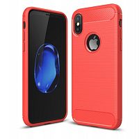 Чехол-накладка для iPhone X/XS 009508 ANTISHOCK красный - фото