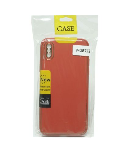 Чехол-накладка для iPhone X/XS PC+PU LEATHER CASE красный оптом, в розницу Центр Компаньон фото 2