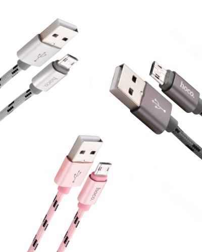 Кабель USB-Micro USB HOCO U6 розово-золотой оптом, в розницу Центр Компаньон фото 3