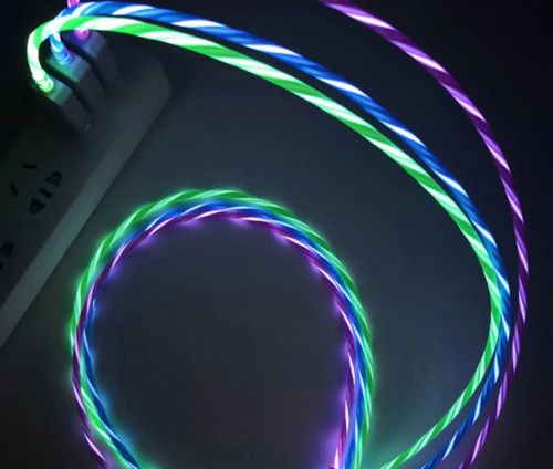 Кабель USB-Micro USB X-Cable Магнитный Светящийся 1м зеленый  оптом, в розницу Центр Компаньон фото 2