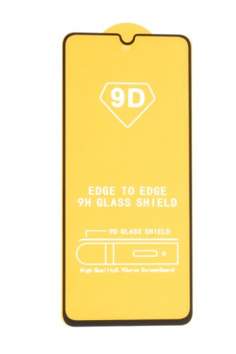 Защитное стекло для Samsung A032F A03 Core FULL GLUE (желтая основа) пакет черный - фото