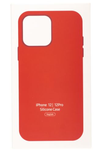 Чехол-накладка для iPhone 12\12 Pro SILICONE TPU поддержка MagSafe красный коробка оптом, в розницу Центр Компаньон фото 4