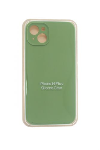 Чехол-накладка для iPhone 14 Plus SILICONE CASE Защита камеры оливковый (1) оптом, в розницу Центр Компаньон