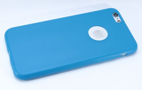 Чехол-накладка для iPhone 6(4.7)FASHION TPU матовый синий - фото фото 3
