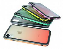 Купить Чехол-накладка для iPhone XR GRADIENT TPU+Glass оранжевый оптом, в розницу в ОРЦ Компаньон
