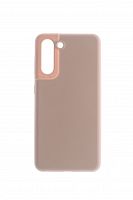 Чехол-накладка для Samsung G991 S21 SILICONE CASE OP закрытый светло-розовый (18) - фото