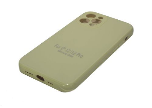 Чехол-накладка для iPhone 12 Pro VEGLAS SILICONE CASE NL Защита камеры лимонно-кремовый (51) оптом, в розницу Центр Компаньон фото 2