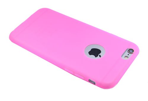 Чехол-накладка для iPhone 6/6S NEW СИЛИКОН 100% ультратон темно-розовый оптом, в розницу Центр Компаньон фото 2