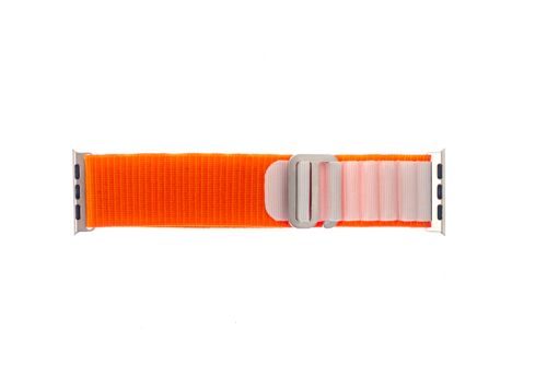 Ремешок для Apple Watch Alpine Loop 42/44mm оранжево-белый оптом, в розницу Центр Компаньон