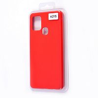 Чехол-накладка для Samsung A217F A21S VEGLAS SILICONE CASE закрытый красный (1) - фото