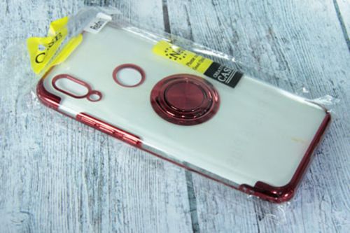 Чехол-накладка для XIAOMI Redmi 7 ELECTROPLATED TPU КОЛЬЦО красный - фото фото 2