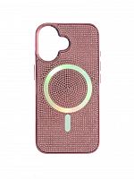 Чехол-накладка для iPhone 16 VEGLAS Diamond Magnetic розовый - фото