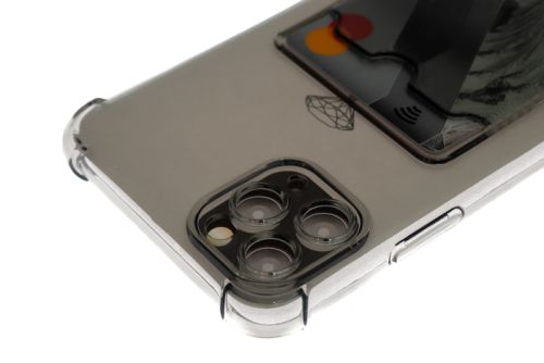 Чехол-накладка для iPhone 11 Pro Max VEGLAS Air Pocket черно-прозрачный оптом, в розницу Центр Компаньон фото 3