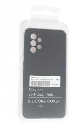 Чехол-накладка для Samsung A725F A72 SILICONE CASE NL OP закрытый черный (3) оптом, в розницу Центр Компаньон фото 4