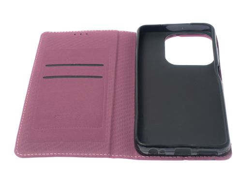 Чехол-книжка для Tecno Spark 10 VEGLAS RICH бордовый - фото фото 3