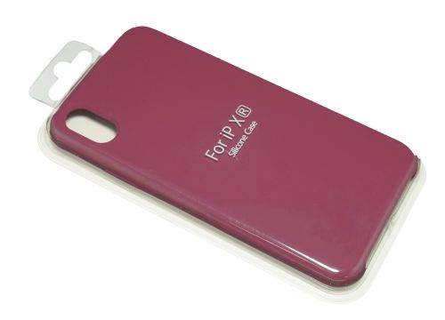 Чехол-накладка для iPhone XR VEGLAS SILICONE CASE NL бордовый (52) оптом, в розницу Центр Компаньон фото 2