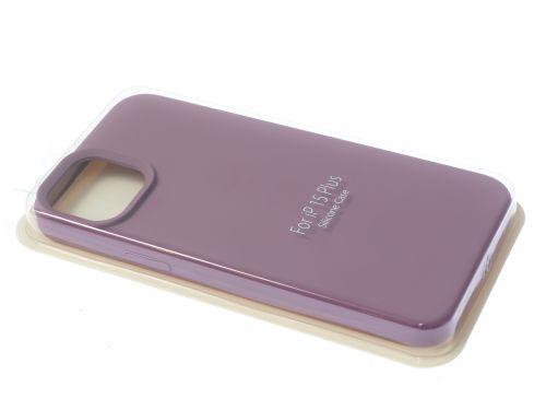Чехол-накладка для iPhone 15 Plus VEGLAS SILICONE CASE закрытый лавандовый (62) - фото фото 2