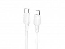 Кабель TYPE-C TYPE-C BOROFONE BX93 Super 60w 1м белый - фото