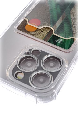 Чехол-накладка для iPhone 15 Pro VEGLAS Air Pocket прозрачный оптом, в розницу Центр Компаньон фото 3