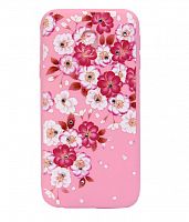 Купить Чехол-накладка для Samsung J330F FASHION Розовое TPU стразы Вид 8 оптом, в розницу в ОРЦ Компаньон