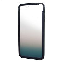 Чехол-накладка для iPhone 7/8 Plus GRADIENT TPU+Glass черный  - фото