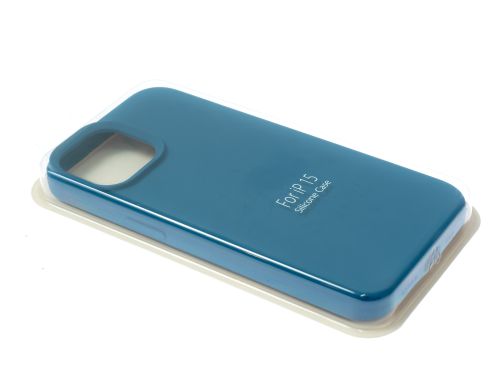 Чехол-накладка для iPhone 15 VEGLAS SILICONE CASE NL закрытый синий деним (20) оптом, в розницу Центр Компаньон фото 2