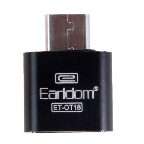 Адаптер USB Type-c OTG EarlDom OT-18 черный оптом, в розницу Центр Компаньон фото 3