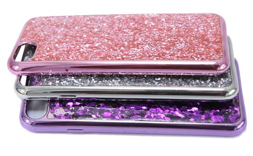 Чехол-накладка для iPhone 7/8/SE YOUNICOU Блестки крупные  PC+TPU фиолетовый оптом, в розницу Центр Компаньон фото 5