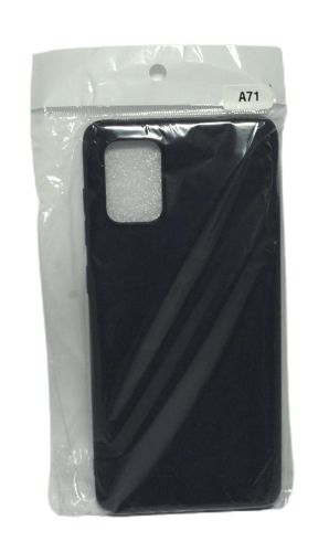 Чехол-накладка для Samsung A715F A71 FASHION TPU матовый черный оптом, в розницу Центр Компаньон фото 3