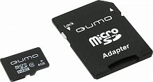 Карта памяти MicroSD 4 Gb Класс 10 QUMO адаптер - фото