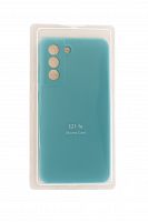 Чехол-накладка для Samsung G9900F S21 FE VEGLAS SILICONE CASE закрытый бирюзовый (2) - фото